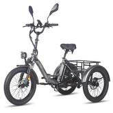 FAFREES F20 Mate Cargo E-Trike - 500W Motor 48V21AH Battery 20" Hydraulic Fat Tires - Gun color